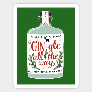 GIN-gle All The Way Sticker